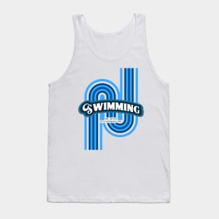 Swimming, but never in a straight line, adventure swimming Tank Top